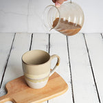 Load image into Gallery viewer, Bosmarlin Ceramic Coffee Mug Set of 4, 17 Oz, Coffee Cups with Big Handle, Microwave Safe, Unique Reactive Glaze