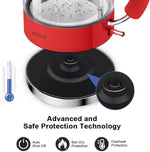 Load image into Gallery viewer, Electric Kettle ASCOT, Tea Kettle Hot Water Kettle Stainless Steel Kettle 1.6L 1500W Retro Tea Heater &amp; Boiling Water, Auto Shut-Off and Boil-Dry Protection