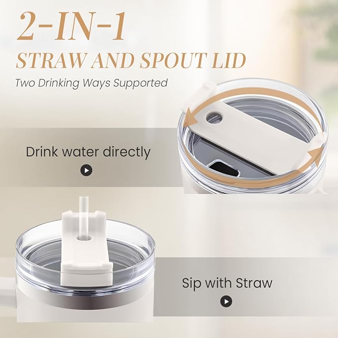 SANDJEST Christian Gifts for Women, Inspiration Gifts Tumbler 40oz Stainless Steel Insulated with Handle and Straw - Mother's Day Birthday Religious Gifts for Mom, Friend, Sister, Grandma