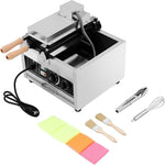 Load image into Gallery viewer, 1.5kw Waffle Stick Making Machine, 14.76x12.99x10.04in Non-Stick Electric Waffles Maker, Stainless Steel Waffle Maker with 3 Honeycomb-Shaped Grids, 122-572℉, Double-Sided Heating, Timer(0-5min)