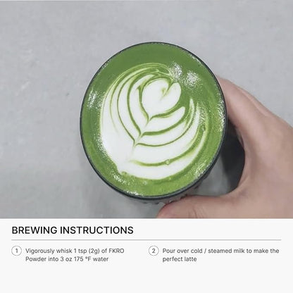 FKRO Organic Ceremonial Grade Matcha Green Tea Powder | 1st Harvest, Single Origin, Single Saemidori Cultivar | Flown in Fresh from Japan Every Month (30g/1.06oz) Tin