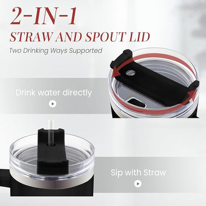 SANDJEST Nurse Gifts I Will Stab You Tumbler with Handle 40oz Stainless Steel Insulated Coffee Cup Funny Nurse Week Present, Nursing School Graduation, Appreciation Gifts for RN Nurses