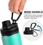 Load image into Gallery viewer, koodee Insulated Water Bottle, 32 oz Stainless Steel Double Wall Vacuum Wide Mouth Sport Bottle with Leakproof Spout Lid (Teal)