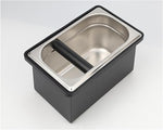 Load image into Gallery viewer, Espresso Coffee Knock Box, Large Coffee Coffee Grounds Knock Box Container Coffee Machine Accessories, Stainless Steel Coffee Bin Grind Knock Out Box with Removable Knock Bar and Non Slip Base