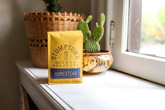 Stumptown Coffee Roasters, Medium Roast Whole Bean Coffee - Homestead Blend, Flavor Notes of Milk Chocolate, Cherry and Orange, 24 Ounces (2 Bags of 12 Ounces)