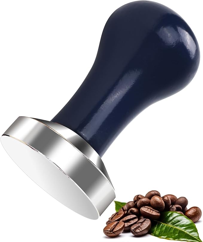 51mm Espresso Tamper, Premium Barista Coffee Tamper, Espresso Hand Tampers For Espresso Machine Accessories， Blue