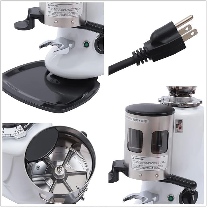 Electric Coffee Grinder 350W Coffee Espresso Bean Grinder Automatic Burr Grinder Coffee Mill 1400 RPM Commercial Home Milling Grinding Machine Professional Miller