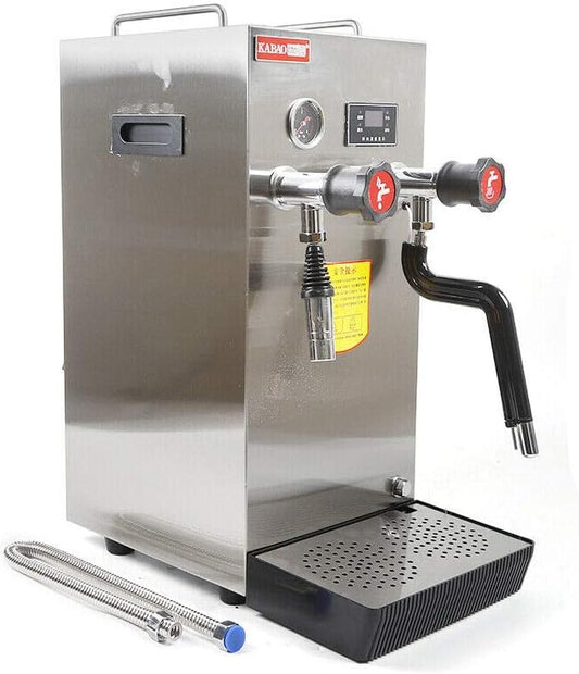 Commercial Milk Frother Machine Multi-purpose Electric Water Boiler Dispenser 2500W 2.1Gal Automatic Boiling Water Frother Commercial Steam Milk Foam Machine for Coffee Shop, Bar, Milk Tea Shop