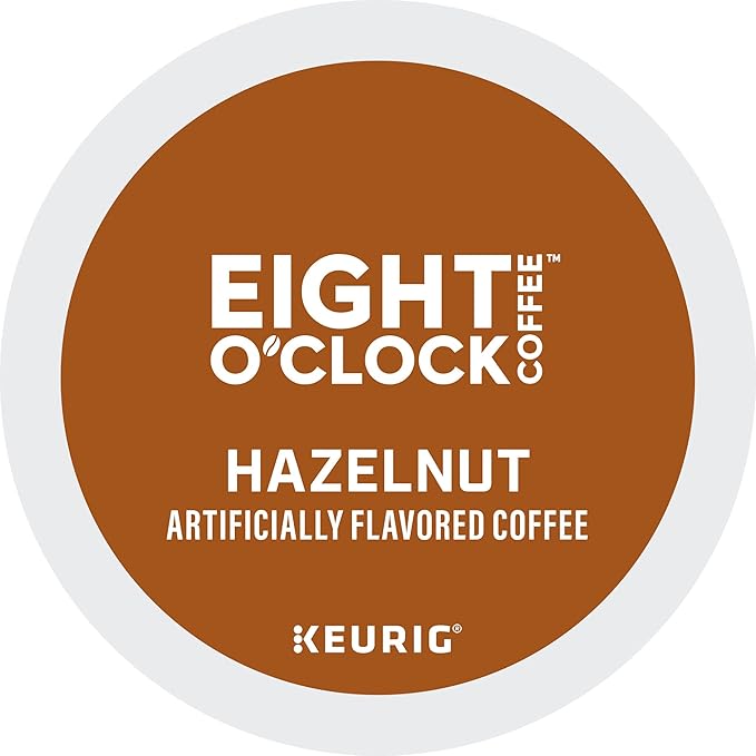 Eight O'Clock Coffee Hazelnut Keurig Single-Serve K-Cup Pods, Medium Roast Coffee, 96 Count