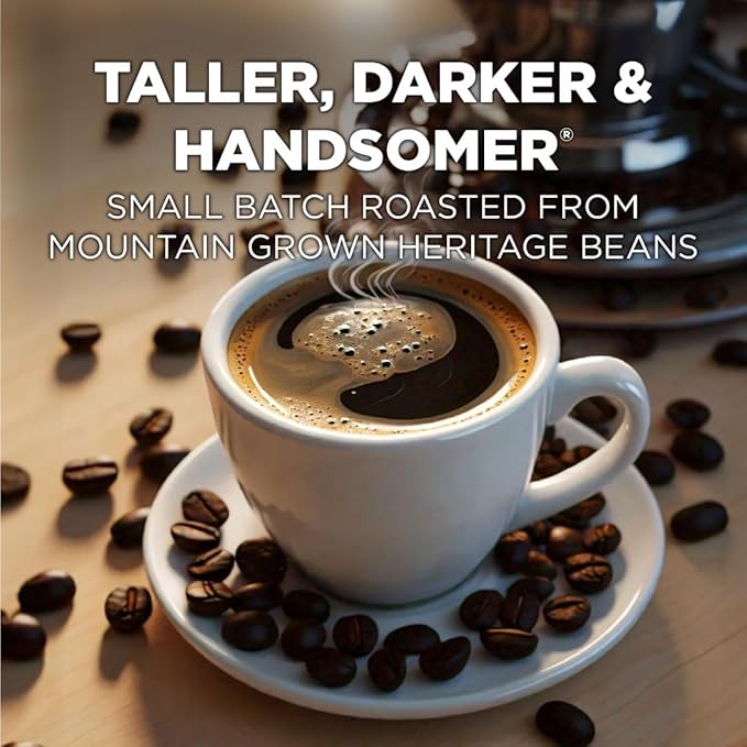 Maud's Organic Dark Roast Coffee Pods, 50 ct, Fair Trade & Single Origin Recyclable Single Serve Pods – 100% Arabica Coffee, Compatible with Keurig K Cups Maker