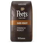 Load image into Gallery viewer, Peet's Coffee, Dark Roast Ground Coffee - French Roast 18 Ounce Bag