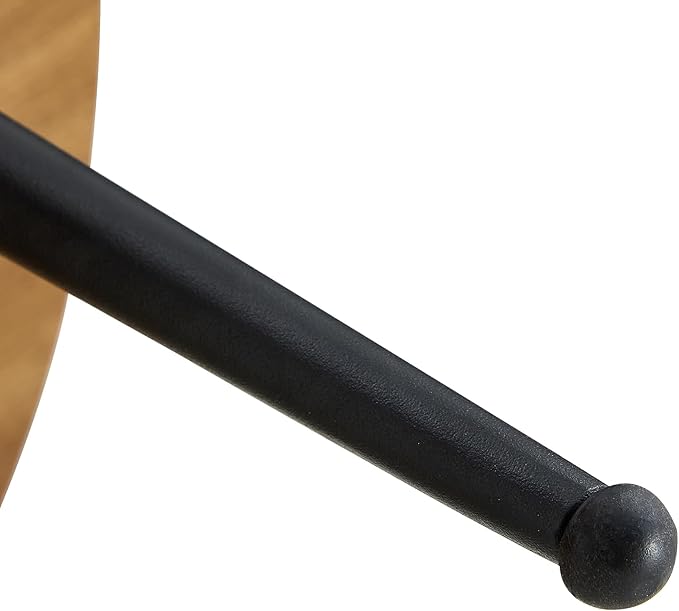 31.5'' Modern Round Coffee Table MDF Desktop with Metal Legs for Living Room Dining Room Bedroom Office