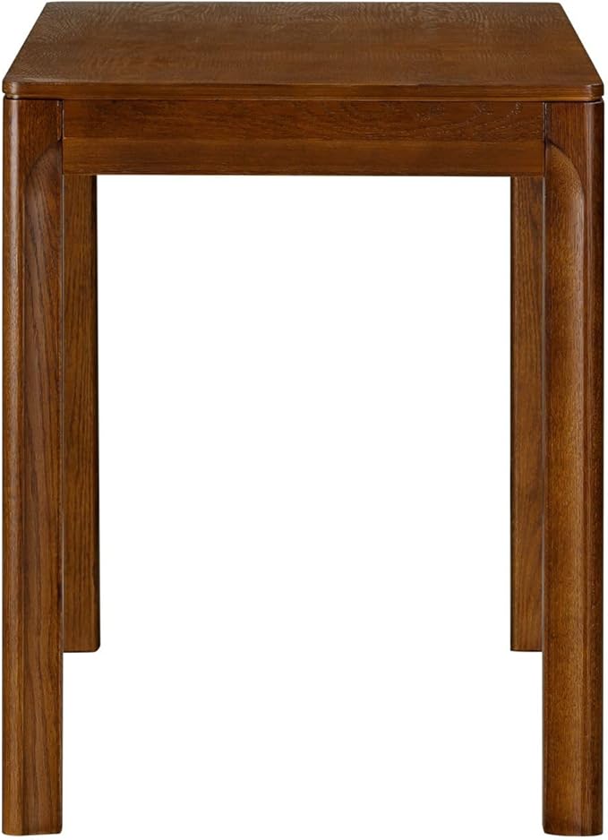 NTC Flow Modern Wooden Rectangle Desk Table with Hidden Drawer – Waterproof & Heat Resistant, Dark Walnut