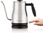 Load image into Gallery viewer, Bodum 34oz Bistro Gooseneck Electric Water Kettle, Pour Over Coffee &amp; Tea, Brushed Stainless Steel