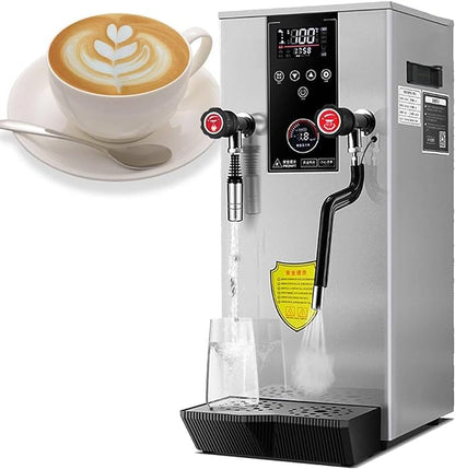 2200W Commercial Steam Milk Frother Automatic Coffee Foam Maker with Capacity for Coffee and Milk