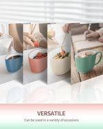 Load image into Gallery viewer, Ceramic Mugs 18oz,Large Ceramic Coffee for Men, Women, Dad, Mom, Modern Coffee Mugs With Handle For Cereal,Juice,Soup,Tea. (1Pack, lightgreen)