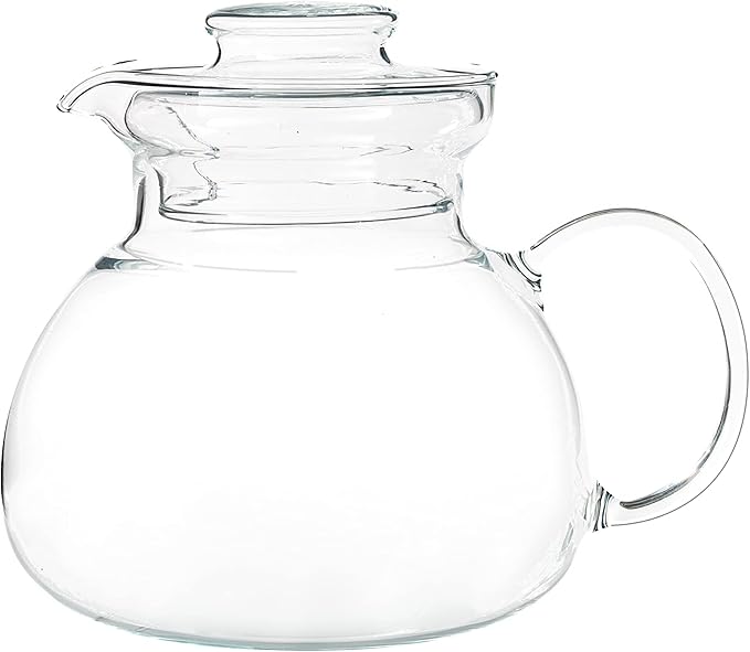 Simax Glass Teapot For Stovetop, Glass Tea Kettle For Stove Top, Tea Pots For Stove Top, Stovetop & Microwave Safe Kettles, Clear Glass Tea Pot With Spout for Tea Party, 1.5 Quart/ 6 Cup Teapots