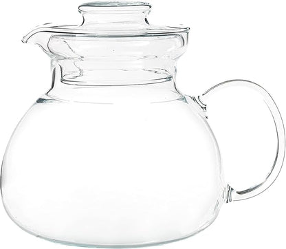 Simax Glass Teapot For Stovetop, Glass Tea Kettle For Stove Top, Tea Pots For Stove Top, Stovetop & Microwave Safe Kettles, Clear Glass Tea Pot With Spout for Tea Party, 1.5 Quart/ 6 Cup Teapots