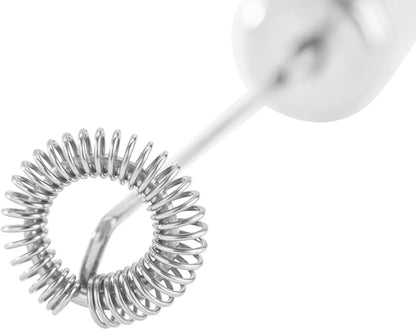 Rosle 12961 Stainless Steel Dual Speed Electric Liquid Frother Whisk with Round Handle 10.5 in, Silver