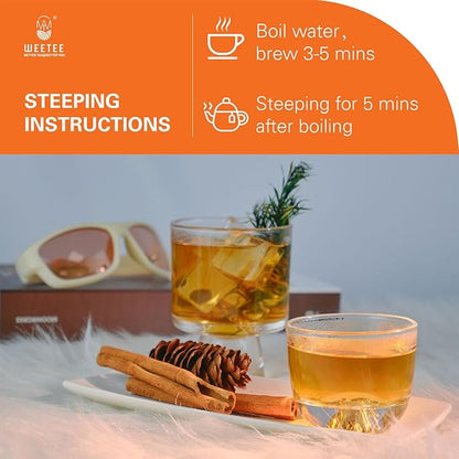 WT WEETEE Burdock Root Tea Bags, Made with 100% Pure Burdock Root, Rich in Antioxidants, Naturally Caffeine-free Herbal Tea, 100 Count