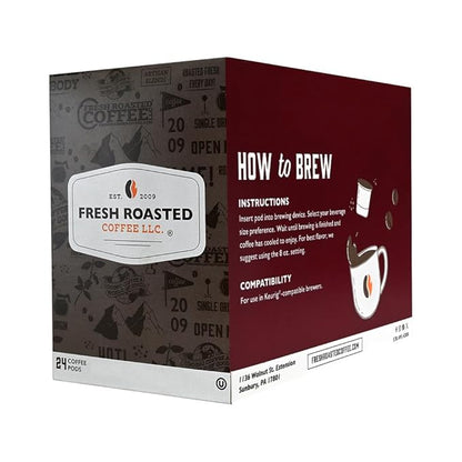 Fresh Roasted Coffee, Decaf Hazelnut, Flavored Coffee Pods, 72 Count
