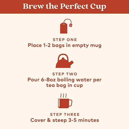 Organic India Tulsi Masala Chai Tea Bags - Holy Basil, Black Tea, Spices with Ginger, Stress Relieving, Immune Support, USDA Certified Organic, Antioxidant, Caffeinated - 18 Infusion Bags, 6 Pack