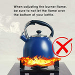 Load image into Gallery viewer, Rorence Stainless Steel Tea Kettle: 2.6 Quart Whistling Kettle with Capsule Bottom &amp; Heat-resistant Glass Lid – Navy Blue