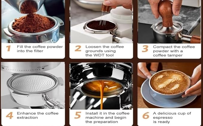 58.5mm,Espresso Accessories Kit, 24PCS Coffee Tamper Set ， Barista Kit, WDT Tool,stainlesss Frothing Pitcher, Stirrer, Tamper Mat, Latte Art Pen ， Coffee puck screen