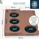 Load image into Gallery viewer, 51-58 mm Wide Espresso Tamping Mat - Wooden Coffee Tamping Station - Espresso Accessories for Baristas