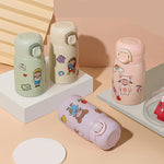 Load image into Gallery viewer, 9 oz Mini Water Bottle Small Stainless Steel Thermos - Insulated Vacuum, Leak Proof, Keeps Drinks Hot/Cold - Ideal for Coffee, beverage, Water - Purple