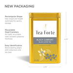 Load image into Gallery viewer, Tea Forte Black Currant Premium Loose Leaf Caffeinated Black Tea Blend Canister, Makes 35-50 Cups