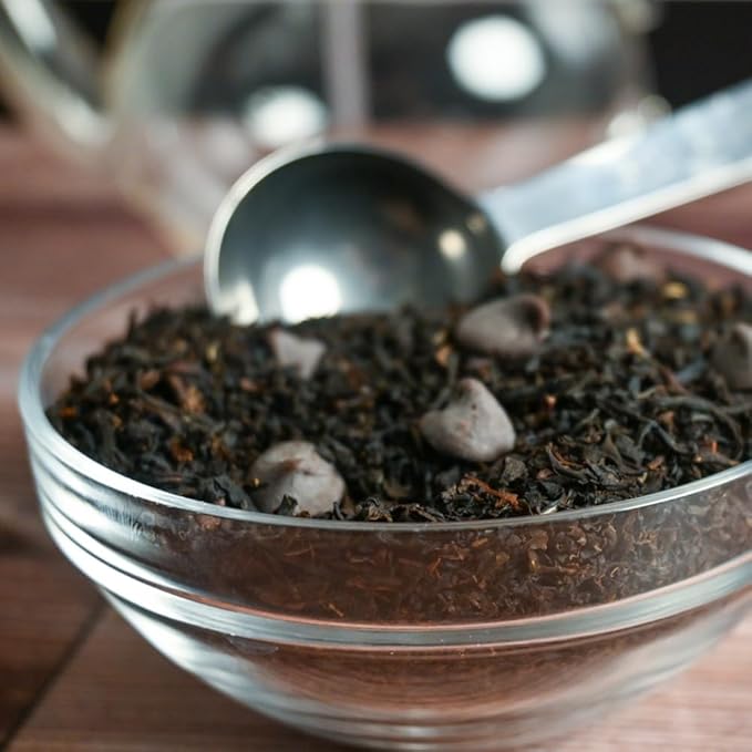 Organic Positively Tea Company, Choco Coco Joy Black Tea, Loose Leaf, 16 Ounce