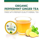 Load image into Gallery viewer, Organic Ginger Tea Pods for Keurig with Organic Peppermint Tea - Decaf Tea for K Cup Brewing Peppermint Ginger by Teavity (36 Tea Pods)