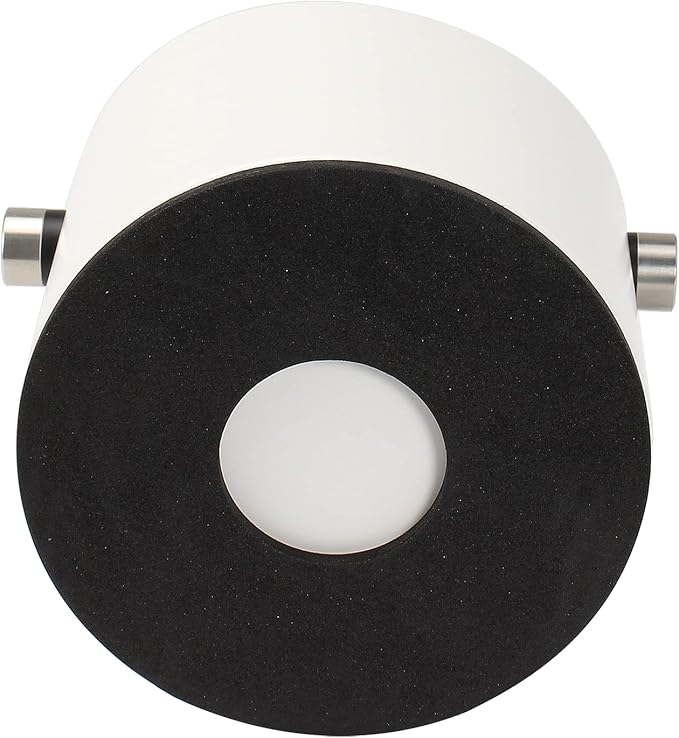 Coffee Knock Box, Espresso Knock Box Stainless Steel Espresso Machine Accessories with Removable Knock Bar and Non-Slip Base Coffee Grounds Container Bin, Large (White)