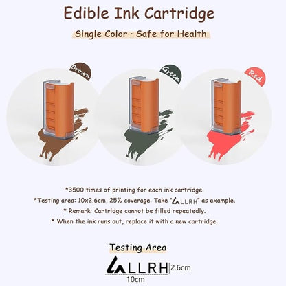 LLRH Latte Art Food Printpen DIY Image for Coffee Beer Cocktails Macaron Cookie, Bluetooth, for Home, Small Shops (DarkGreen)