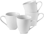 Load image into Gallery viewer, 19 Oz Large White Coffee Mugs Set of 4 Ceramic Coffee Cups Porcelain Mug Set with Handles for Home Office Hotel to Serve Latte Hot Tea Cappuccino Mocha Cocoa Milk Halloween Drinks, Dishwasher Safe