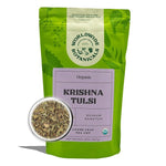 Load image into Gallery viewer, Worldwide Botanicals Organic Holy Basil Tea, 8oz - Tulsi Krishna - Loose Leaf Premium Herbal Tea, 100% Pure Tulsi Holy Basil, Fair Trade, Adaptogenic, Kosher