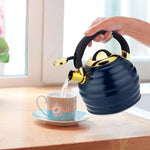 Load image into Gallery viewer, Tea Kettle for Stove Top Whistling Teapot, 3.2Q Tea Pot Stainless Steel Teakettle with Heat Proof Ergonomic Handle