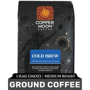 Copper Moon Ground Coffee, Medium Roast, Cold Brew Special Blend, 32 Oz