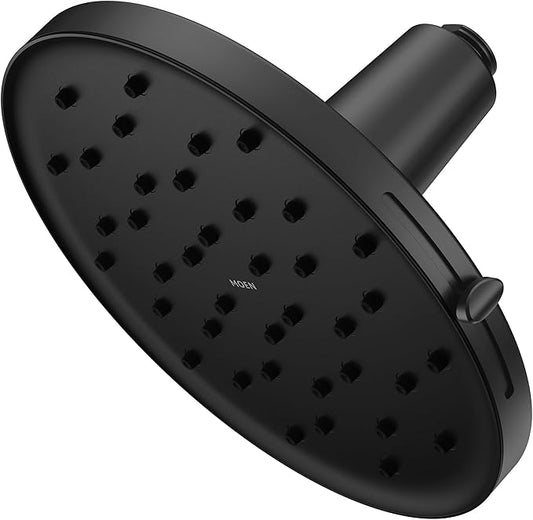 Moen Verso Matte Black Adjustable 9" Diameter Spray Head Rainshower, 220R3BL