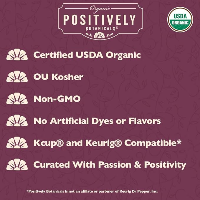 Organic Positively Botanicals Company, Nettle Leaf, K-Cup Compatible, 24 Pods