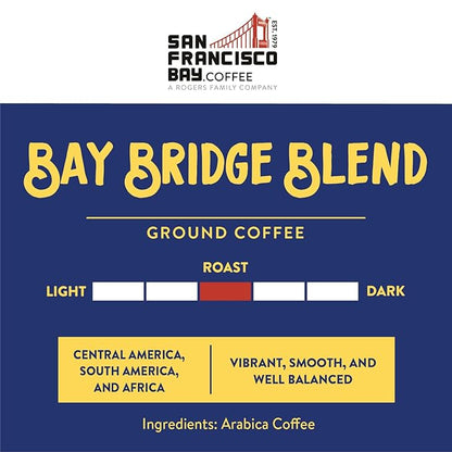 San Francisco Bay Ground Coffee – Bay Bridge Blend (28oz Bag), Medium Roast