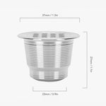 Load image into Gallery viewer, Asixxsix Refillable Coffee Pods, Stainless Steel Reusable Espresso Capsules with Brush and Spoon, Refillable Coffee Capsule for Coffee Machines Accessories Reusable Filters