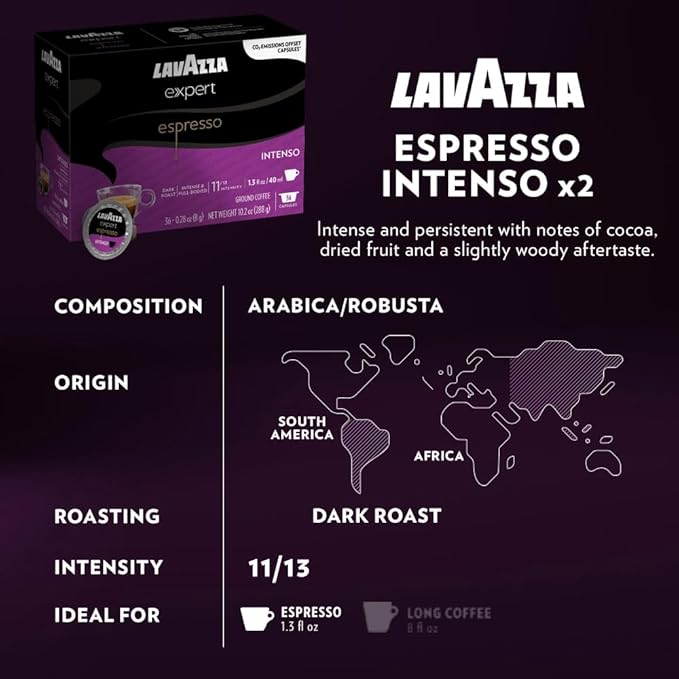 Lavazza Expert Variety Pack, Contains Light, Medium, and Dark Roast Espresso and Coffee Capsules, Compatible with Lavazza Classy Machines (36 Capsules)