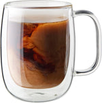 Load image into Gallery viewer, ZWILLING Sorrento Plus 2-pc Double-Wall Glass Coffee Mug Set, Clear