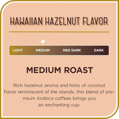 Don Francisco's Hawaiian Hazelnut Flavored Ground Coffee (12 oz Bag) (Pack of 2)