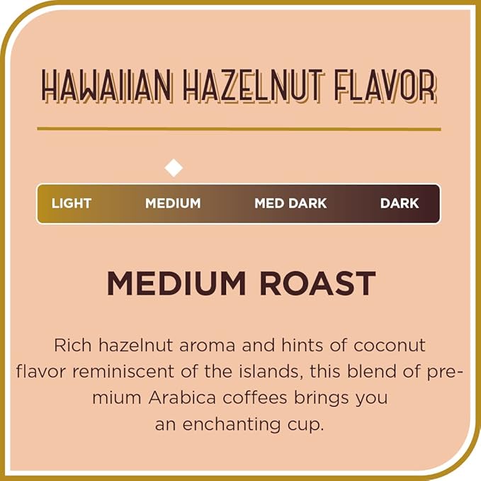 Don Francisco's Hawaiian Hazelnut Flavored Ground Coffee (12 oz Bag) (Pack of 2)