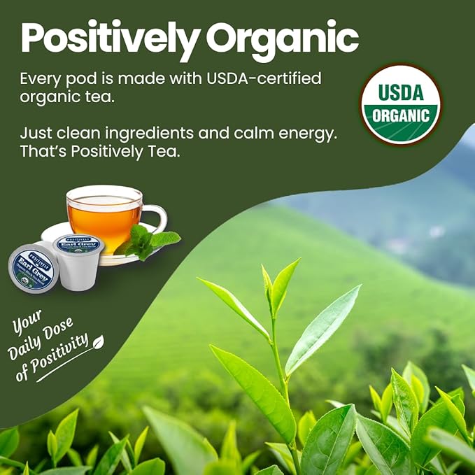 Organic Positively Tea Company, Discovery Variety Pack, K-Cup Compatible, 96 Pods