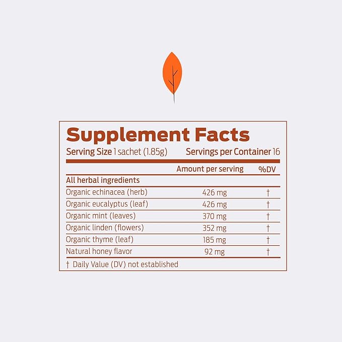 HELPS TEAS | Helps Immunity Boost Tea | Organic herbal blend of Echinacea, Eucalyptus, Mint, Linden, Thyme and Natural Honey Flavor. Facilitates Respiratory Health | 16 Tea Bags - Pack of 6 |