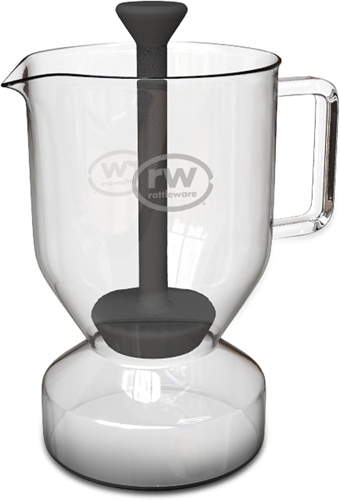 Rattleware Glass Cupping Brewer 300ml – Heat Resistant Specialty Coffee Brewer for Professional Baristas and Home Use, Clear Flavor Extraction, Durable Glass Construction, Easy Pouring and Cleaning